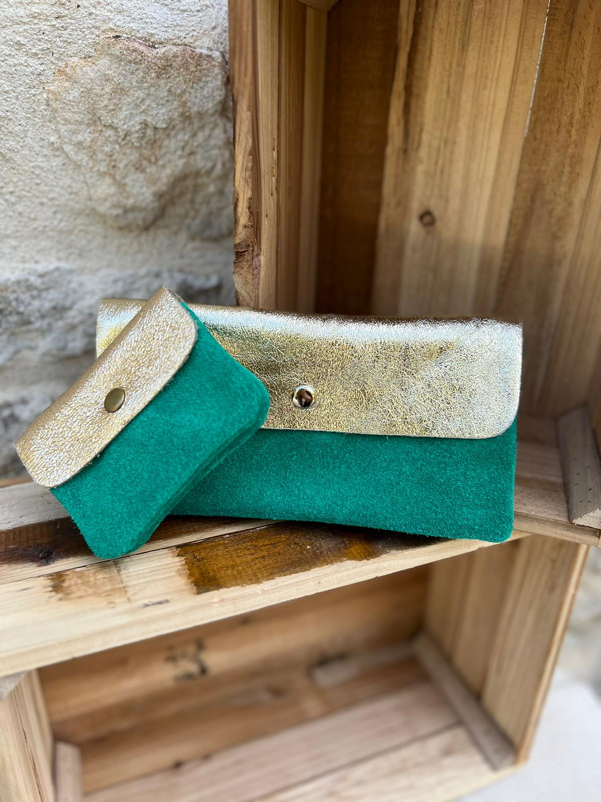 Porte-monnaie CÉLIA vert