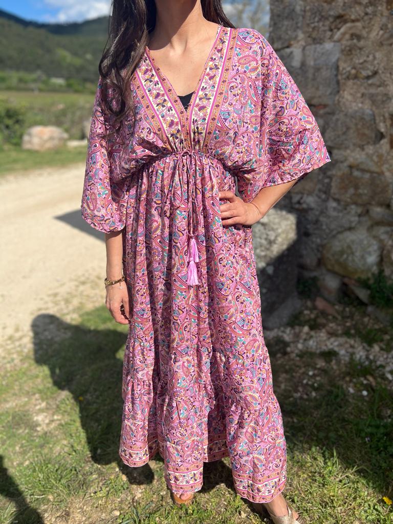 Robe bohème LANA rose