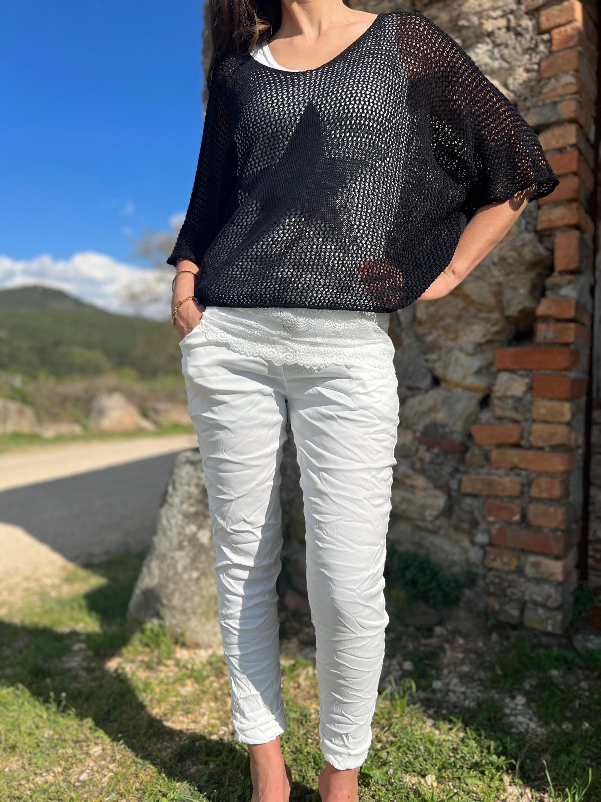 Pull filet SONIA noir