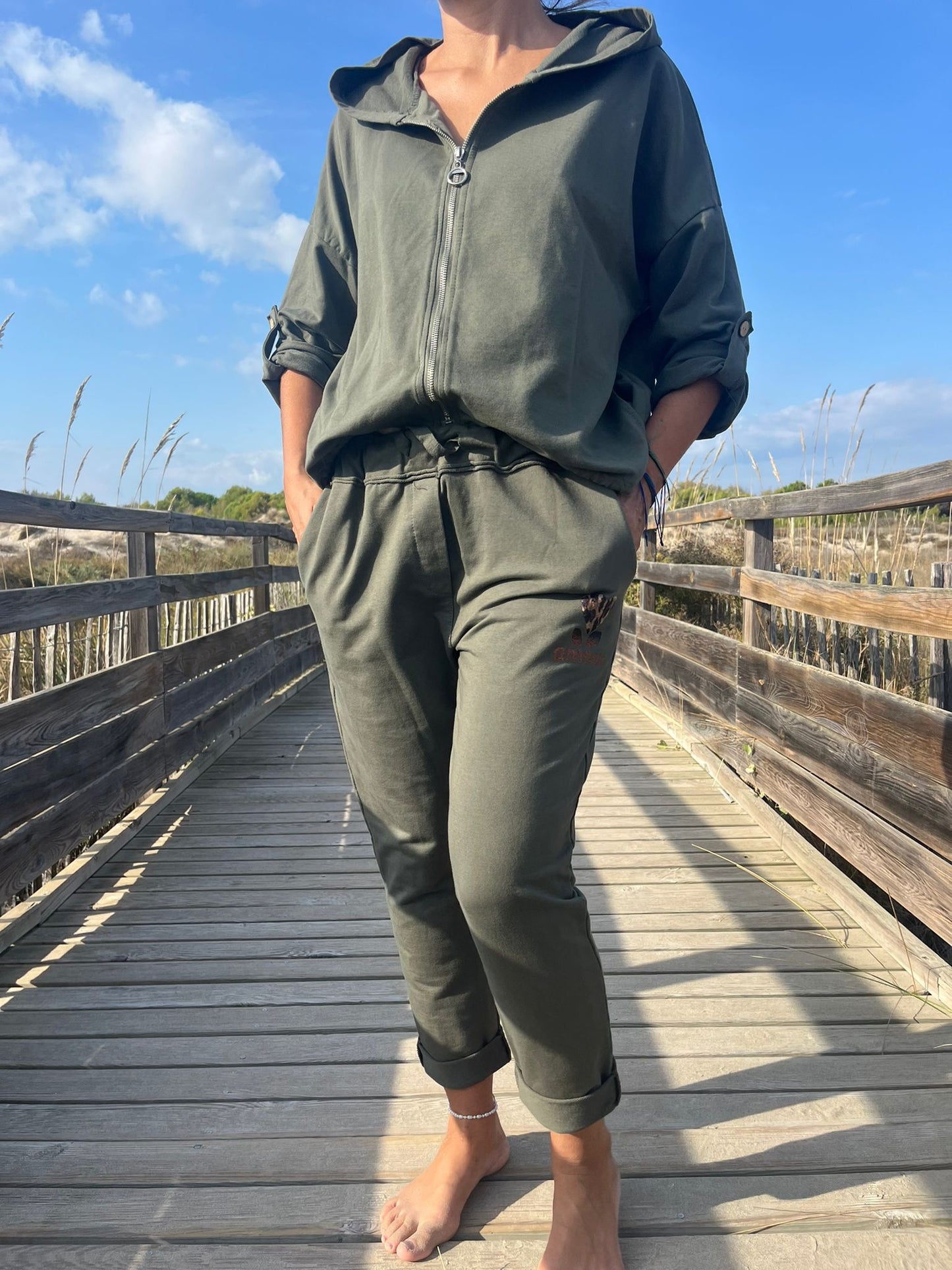 Pantalon MINA jogging kaki