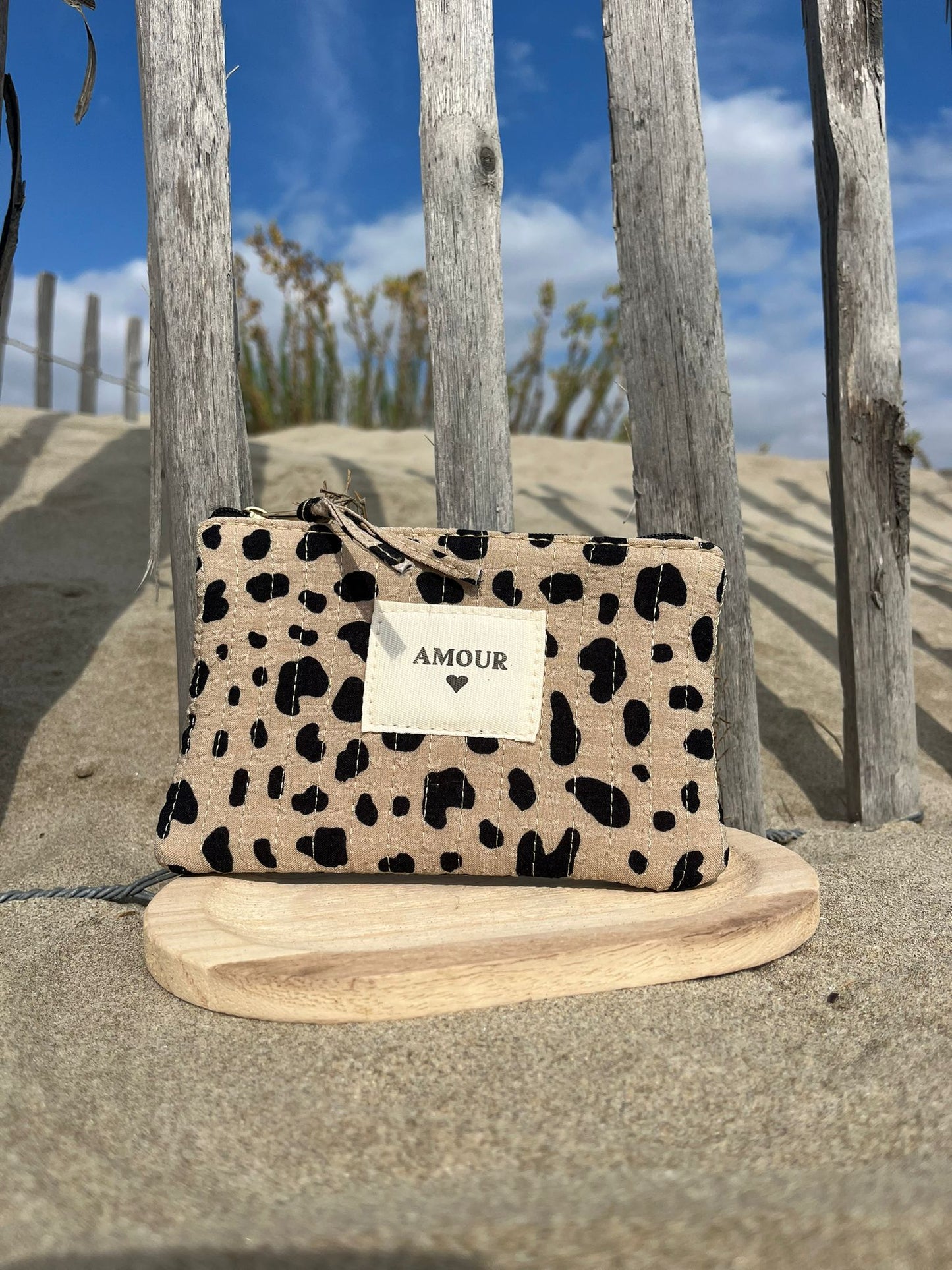 Pochette AMOUR beige