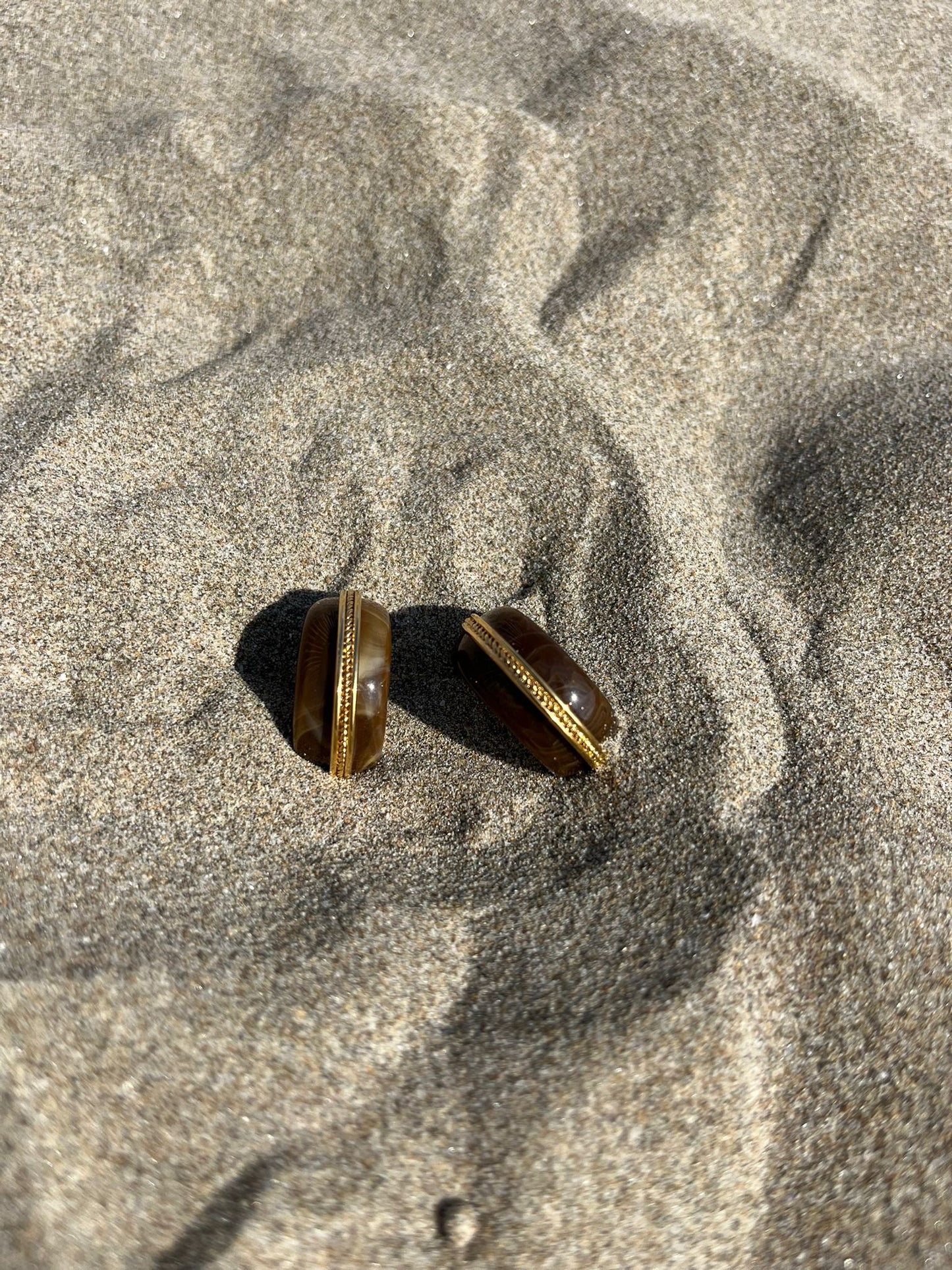 Boucles d'oreilles MELISSA marron