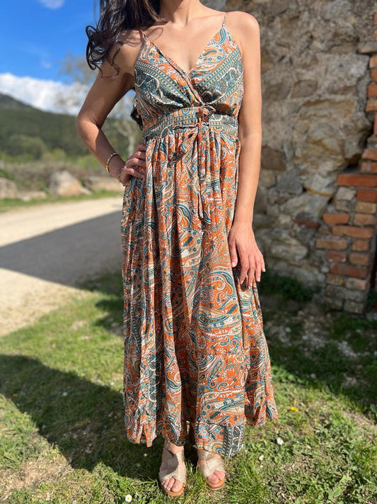 Robe bohème LEÏA orange
