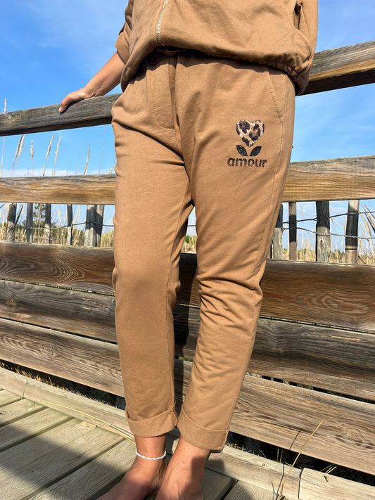 Pantalon MINA jogging camel