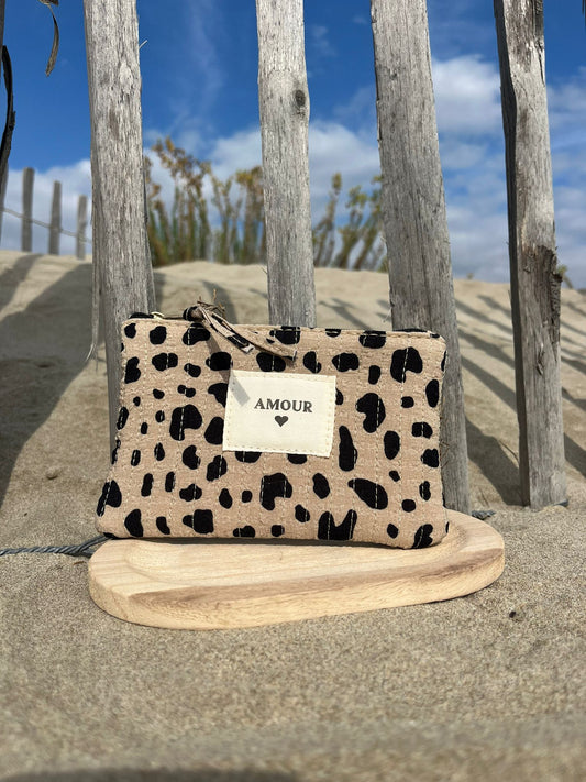 Pochette AMOUR beige